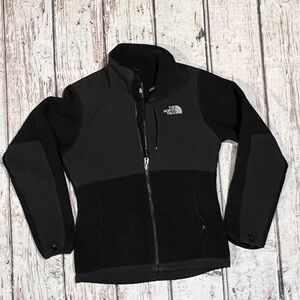 Women's The North Face Denali Black Fleece Coat Zip Up Outwear Jacket